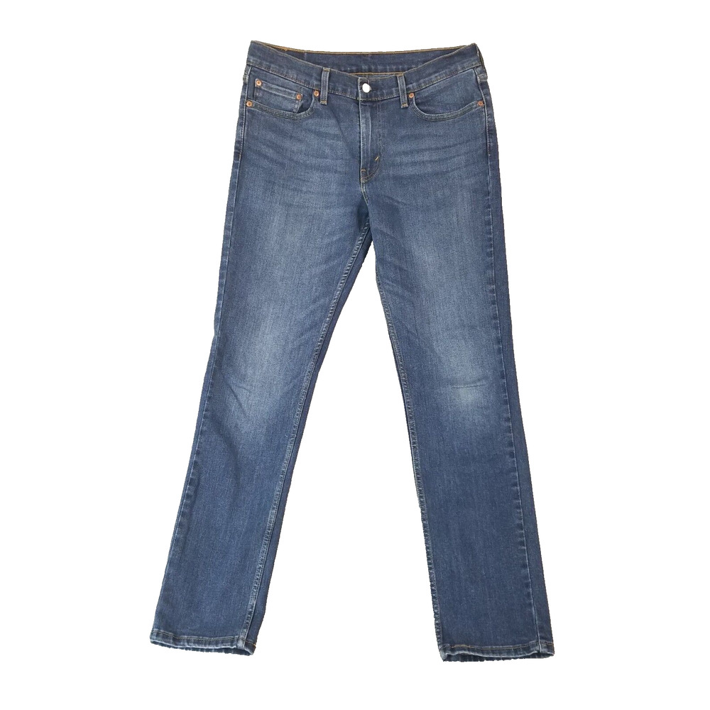 Levi's 511 jeans men's 33x32 slim straight blue stretch denim pants retro